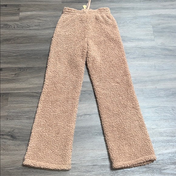 NWT SKIMS Tigers Eye Teddy Fleece Pants - Picture 4 of 6
